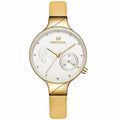 Waterproof Quartz Watch With PU Strap For Women