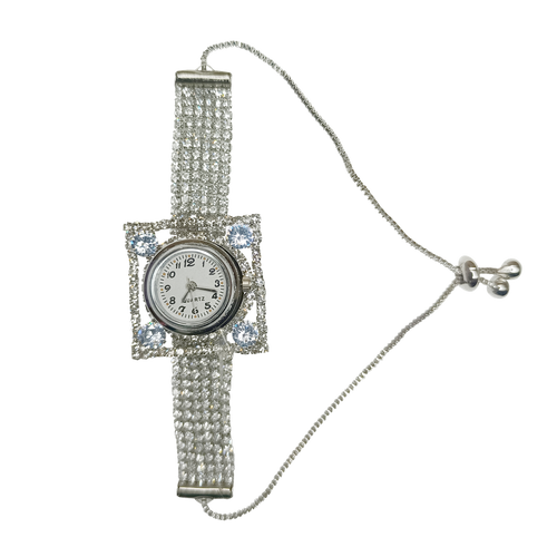 Stylish Analog Watch for Women – Elegant Round Dial with Metal Strap
