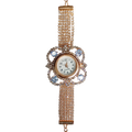 Stylish Analog Watch for Women – Elegant Round Dial with Metal Strap