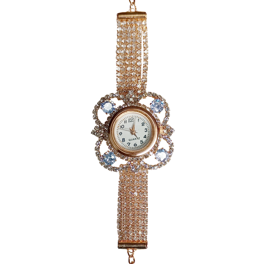 Stylish Analog Watch for Women – Elegant Round Dial with Metal Strap
