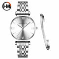 Simple Fashion Stainless Steel Women Watch Rose Gold Elegent Japan